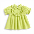 muslin crinkle frock [ yellow]